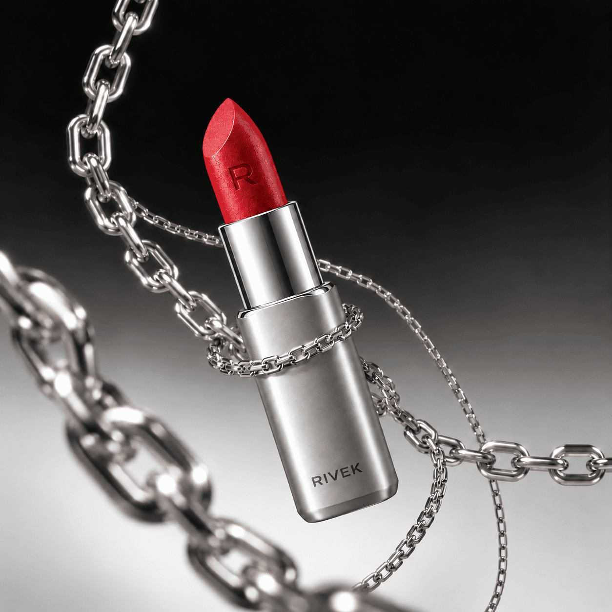 Silver-chain product scene based on the product’s shape and proportions